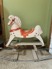 Vintage Wooden Rocking Horse