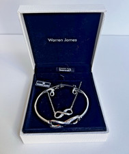 Warren James Swarovski Necklace, Earrings & Bracelet Set in orginal box