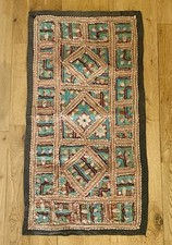 Vintage Indian Tapestry Wall Hanging Panel Hand Made Boho 80cm X 40cm