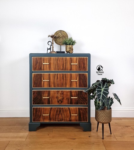 Art deco chest drawers with - drawers,