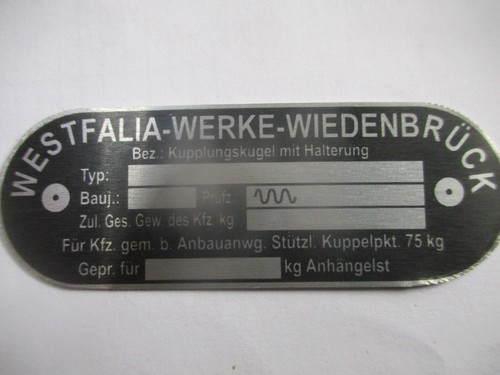 Nameplate trailer hitch - nameplate,