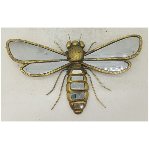 Resin gold mirrored bee - resin,