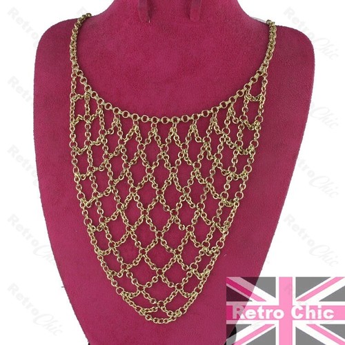 Chainmail big necklace - chainmail, woven