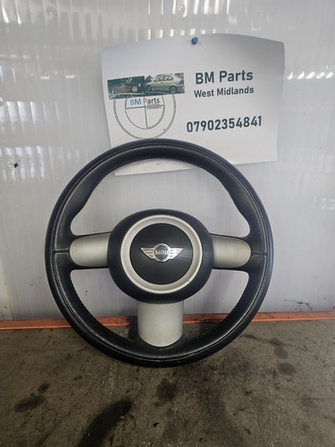 Mini spoke leather steering - leather,
