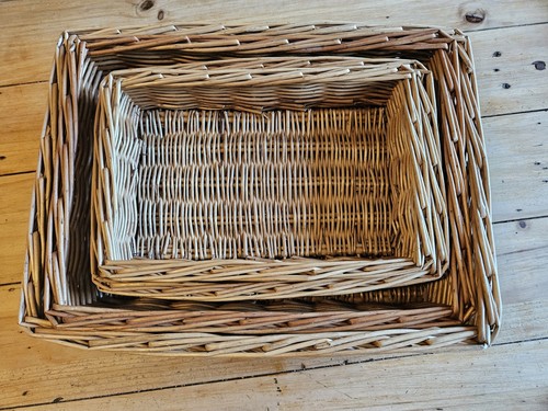 Wicker baskets stacking - wicker, 4