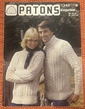 WOMENS MENS ARAN CABLE KNIT