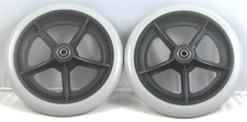 Pair of Grey 200x30mm Castor