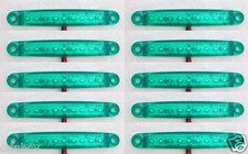 Set of 10 pcs Green 24V Rear