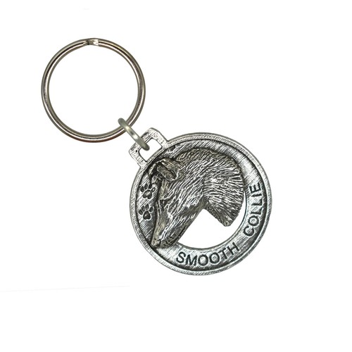 Smooth collie keychain - smooth,