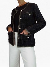 Ladies Soft Knit Crop Jacket