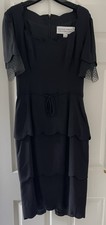 Beautiful Vintage Bellville Sassoon Lorcan Mullany Little Black Dress Size UK 10