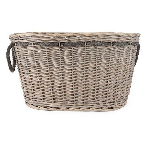 Oval log basket - log,