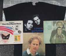 Paul Simon + Art Garfunkel LP Vinyl x 3 + Old Friends Tour Shirt 2004 XL