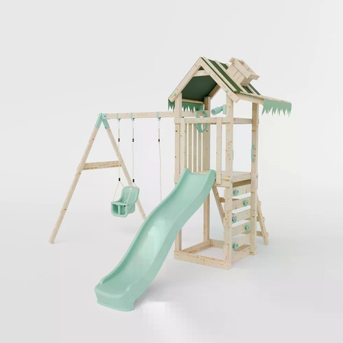 Climbing frame with double - climbing,