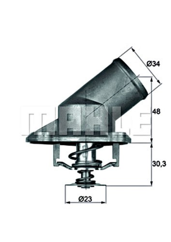 Coolant thermostat for opel - for,