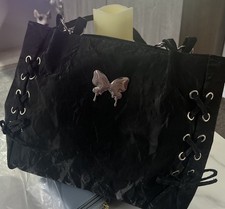 Black synthetic stylish ladies handbag/shoulder bag NEW 