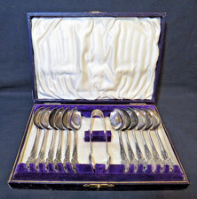 Cased Set 12 Silver Plated