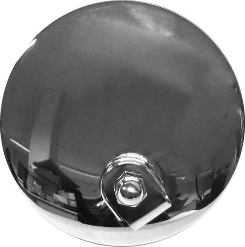 Mirror chrome round - mirror, left