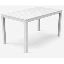GOOD QUALITY GARDEN TABLE, "ROMA RECTANGULAR" TABLE IN WHITE OVER 40% OFF