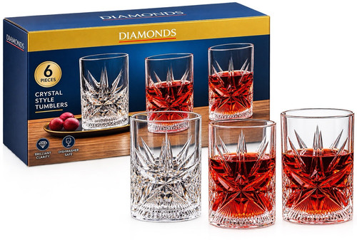 Diamonds piece crystal style - 6-piece,