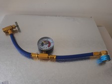 Universal Car A/C Air Conditioning R134A Charge Hose Tool w/Gauge UK
