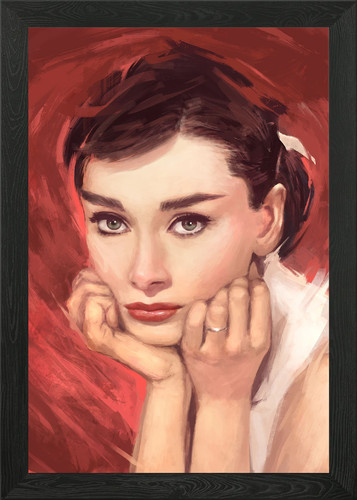 Audrey hepburn framed - hepburn, wall