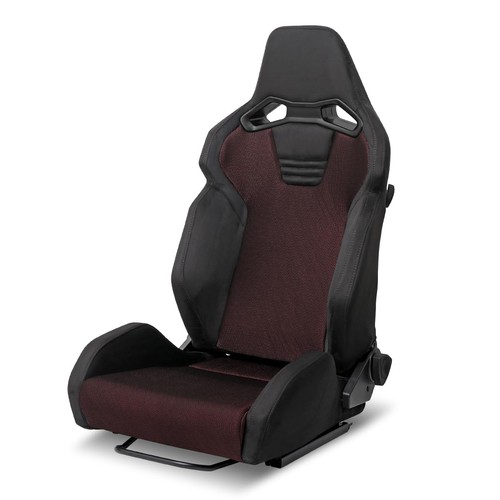 Black suede racing seat - black,