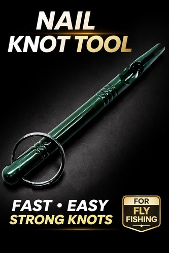 Fly fishing nail knot - fly,