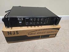 NJS401 120W PA Mixer Amplifier public address system New Jersey Sound Corp 