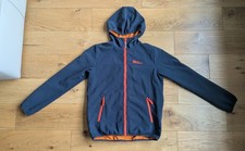 Jack Wolfskin Fourwinds Jacket Kids Dk Blue/Orange - size 152 (age 10-12)