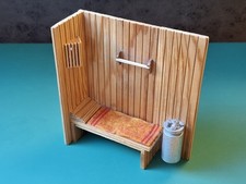 Lundby Original Sauna With Towel And Lamp (Not Tested) Dollhouse Dolls House
