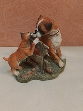 Sherratt & Simpson. "Boxer Dog & Pup". 2008 No 57494. (Over The Fence).