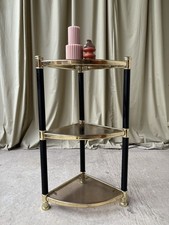 Vtg Mid Century Corner Shelf