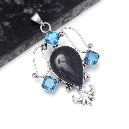 Blue sunstone - sunstone, topaz