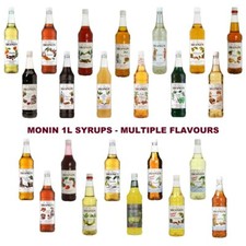 Monin 2x 1L Syrups Multiple Flavours For Coffee and Cocktails – Used in Costa