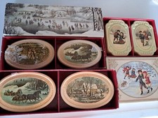 Vintage Avon Winter Scene 2 Perfumed Soaps in Box x 3 boxes = 6 soaps vintage