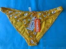 BNWT Superdry From next Floral Yellow Daisy Bikini Bottoms /pants Size XL / 16