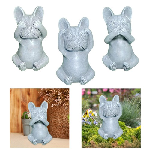 French bulldog statue sitting - statue,