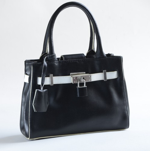 Small black leather - small,