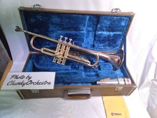 Yamaha YTR-332 Trumpet Red Brass Bell Cleaned Tested w/ Case & Mouthpiece #2370