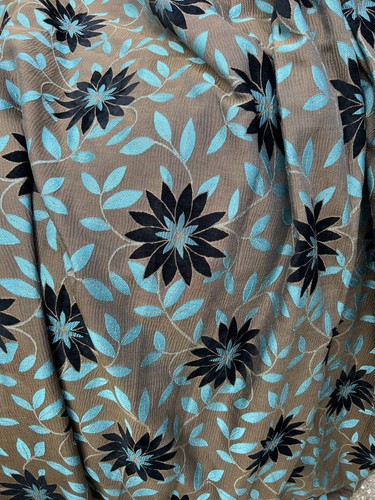Pair bronze blue floral - bronze,