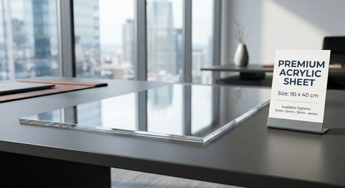 Clear acrylic sheet - clear, 90
