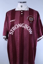 Original Authentic Heart Of Midlothian 1995/97 Home Shirt Scottish Cup Final XL