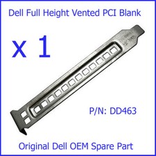 1 x Dell Precision T3500 T5500 T7500 Full Height Vented PCI Blanking Plate DD463