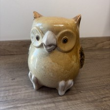Vintage Ceramic Owl Coin Bank