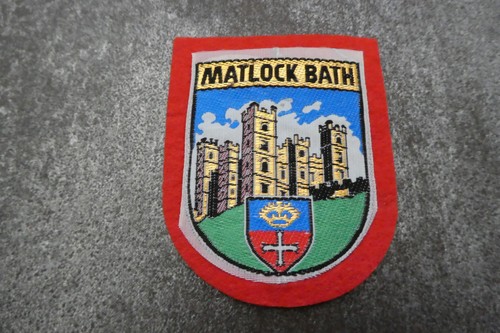 Matlock bath woven cloth patch - cloth,
