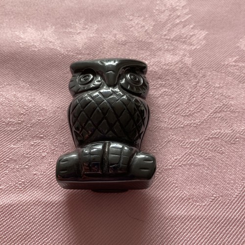 Owl figure black - owl, colour