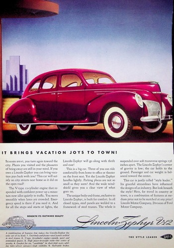Original 1939 print - 1939, ad