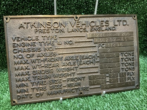 Vintage atkinson vehicles ltd - vintage,