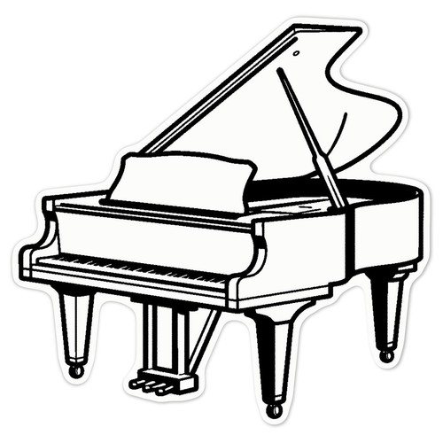 Grand piano white vinyl - piano',
